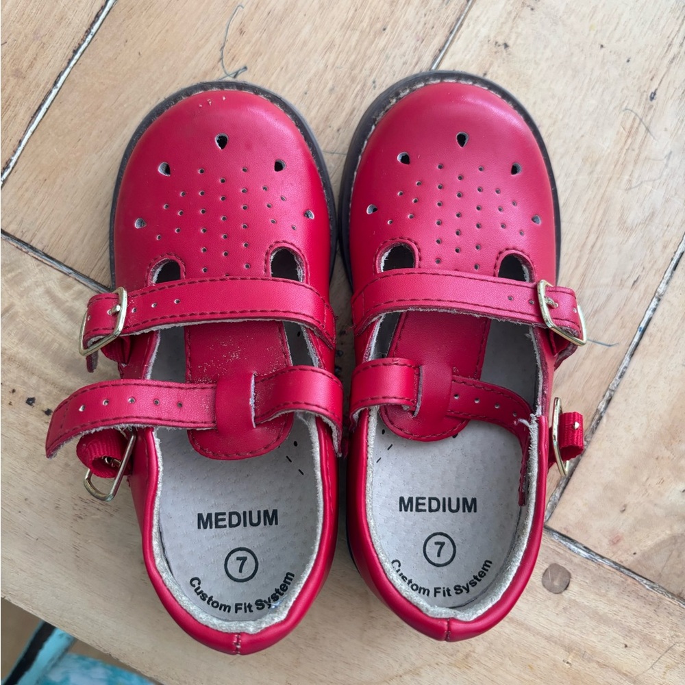 FootMates Red Kids Dress Shoes
